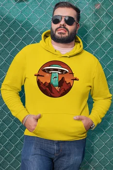 

Angemiel Wear Human Spirit Attracting Ufo Yellow Men 'S Hooded Sweatshirt