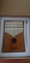Bag Book Tune-Hammer Gecko Kalimba Thumb Instruction Koa Musical-Gift Aiersi 17-Keys