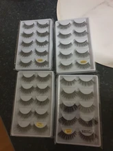 Pestañas postizas 3D de visón gruesas, 5 pares, maquillaje, pestañas llamativas, volumen Natural, suaves, g800