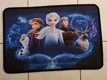Alfombra de juegos de Frozen para niños, con dibujos animados tapete de goma, ideal para regalo de cumpleaños