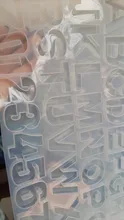 DIY de fundición molde Outgeek atrás números alfabeto molde de fundición para joyas invertido carta molde para fabricar joyas DIY pastel de azúcar artesanal