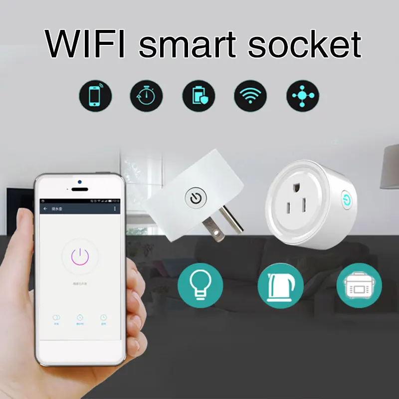

US Plug Smart WIFI Voice Control Socket Echo a Home and Kitchen for Amazon Alexa Android IOS