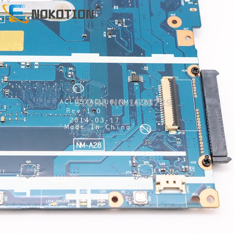 NOKOTION NEW ACLU5 ACLU6 NM-A281 5B20H55113 For