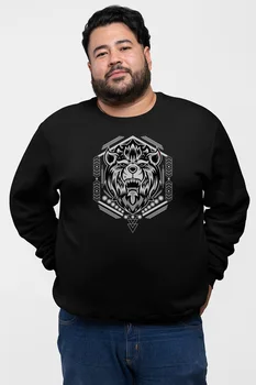 

Angemiel Wear Motif Lion Black Men 'S Sweatshirt