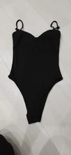 Shestyle mono mujeres Sexy sin espalda ropa de verano ropa de cuello en V Thong Nude Top Bodycon Club cuerpo negro dama elegante sin costura