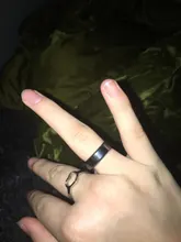 Anillos planos de hematita, joyería de calidad AAA, 6 mm de ancho, 1 unidad, HR1002