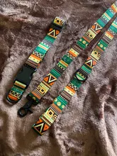 National style Nylon Printed Dog collar and leash set Adjustable Puppy Small 