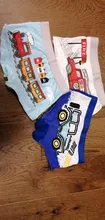 Calzoncillos bóxer de algodón para niños, ropa interior de Color para tren, lote de 4 Uds., ZL40