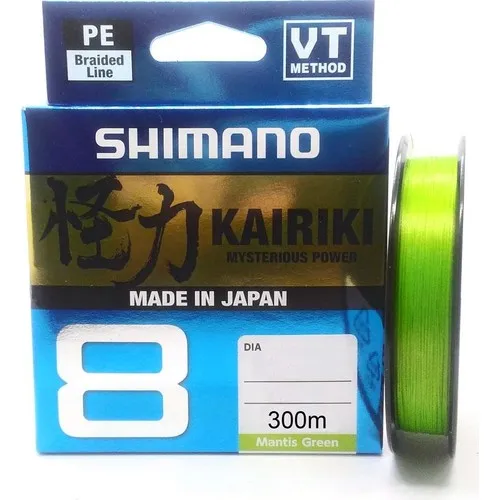 Shimano Kairiki PE Mantis Green 8 трикотажная веревка для удочки леска 300Mt | Спорт и развлечения