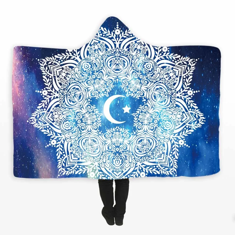 3D-Colorful-Sparkling-Sun-And-Moon-Printed-Hooded-Blanket-For-Adults-Kids-Super-Soft-Coral-Fleece (2)