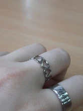 Skyrim-Anillo de corazón hueco para mujer, sortija de acero inoxidable, romántico, Color oro rosa, anillos de compromiso de boda informales, regalo de joyería