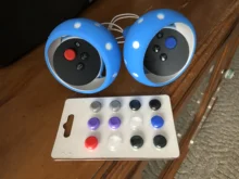 Tapas de agarre de silicona para palanca de pulgar, funda de Joystick para Oculus Quest 2 VR, tapa de mando táctil para Quest2, 12 Uds.