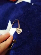 Pulsera ajustable con doble lazo de corazón para Mujer, brazalete con apertura de cristal, joyería, 7g, 2020