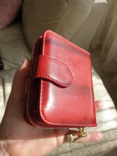 Cartera de cuero con cera de aceite para mujer, monedero de gran capacidad, con cremallera, bolso de mano largo, tarjetero, 2020