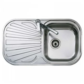 

Sink with One Basin and Drainer Teka Stainless steel