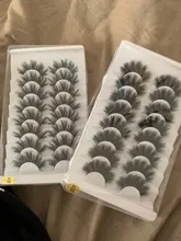 5/8 pares 3D visón pestañas 20mm pestañas 3D de pestañas falsas naturales NATURALES DE Pestaña de visón extensión belleza maquillaje pestañas