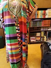 Swimwear Cover Ups Maxi-Dress Bathing-Suit Kaftan Beach Plus-Size Cotton Salida-De-Playa