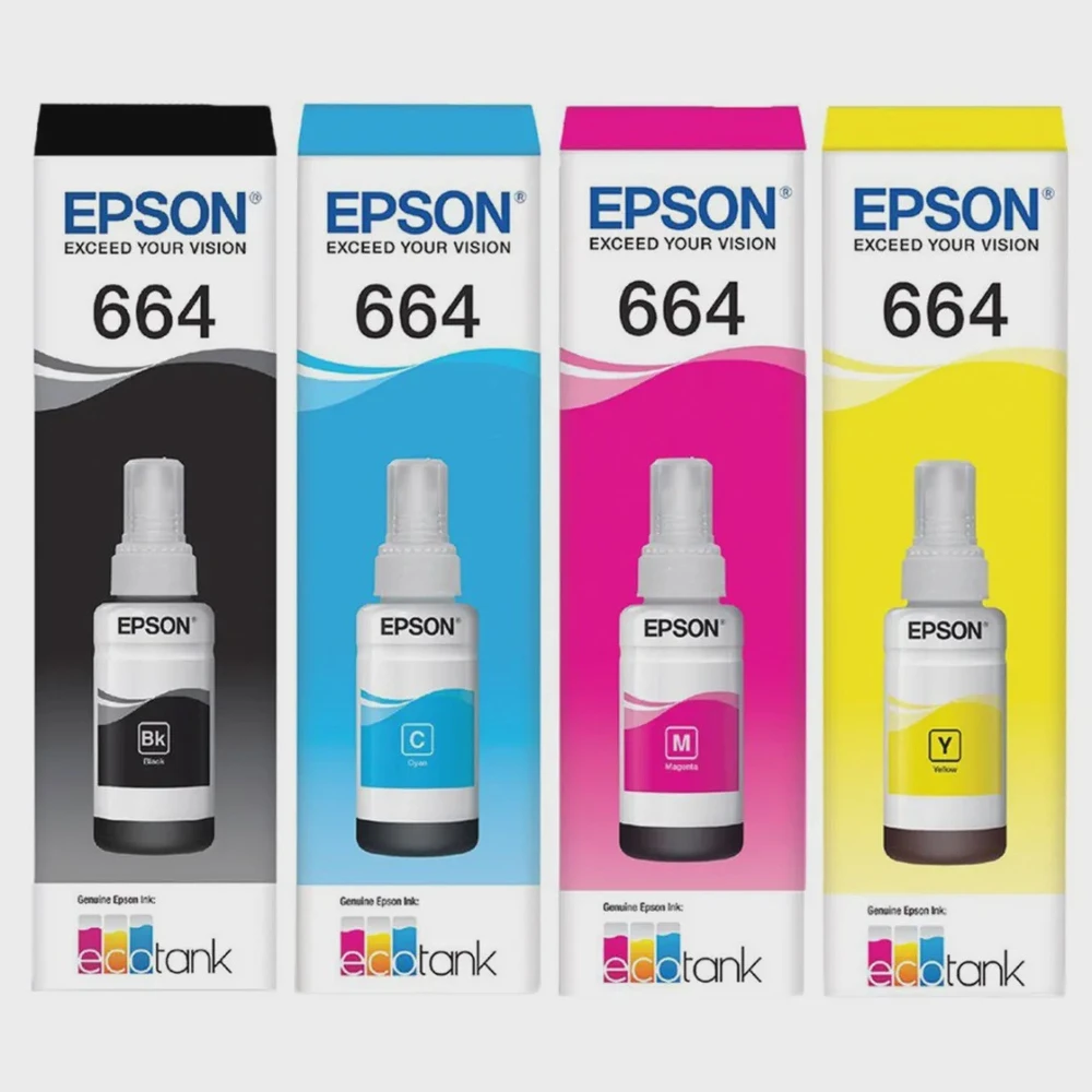 Tinta T664 Epson Original L395 L380 L375 L220 L455|Impresoras| - AliExpress