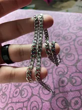 Vnox-Cadena de eslabones cubanos de acero inoxidable, collar de color dorado, plateado y negro, para hombres y mujeres