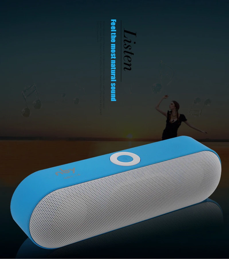 NBY 18 Bluetooth Speaker Mini Portable Wireless Speakers Sound System 3D Stereo Music Surround Speaker Support USB TF Card