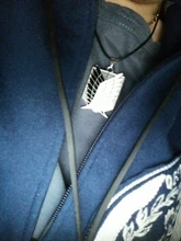 De Metal Anime ataque en las alas de la libertad titanium collar Shingeki no Kyojin collar cosplay collar de la encuesta