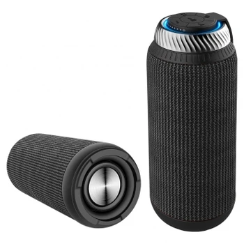 

Big Bass Bt-80 Black -Altavoz portátil para exteriores resistente al agua, 20W SD y TF, TWS, Bluetooth, Botones de Control