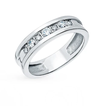 

Gold ring with diamonds sunlight sample 585