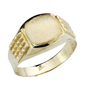 

Stamp 18k gold cadet hollow carved [7516]