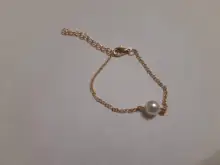 L1021-Pulseras de perlas simuladas minimalistas para hombre y mujer, brazalete pequeño y delicado, joyería para mujer y Niña