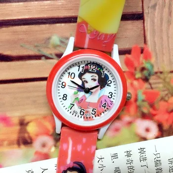 

часы 2019 Princess Print Silicone Band Children Watch Girl Cartoon Casual Children Watch Cute Fashion Quartz Watch relogio