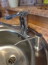 Sink Soap Dispenser Kitchen-Accessories Bathroom Stainless-Steel 300ML Brushed Manually-Press