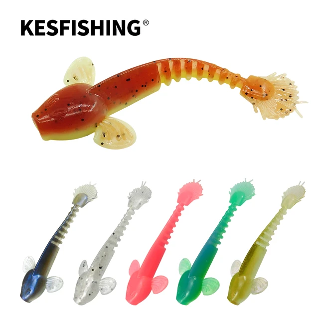 KESFISHING New Fishing Lure Worm Salamander 55mm For Bass Trout Catfish Soft  Silicone Bait Shrimp Smell Add Salts Free Shipping - AliExpress