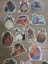 Pegatinas de Miyazaki Hayao Anime de 50/100 Uds., pegatinas de dibujos animados para bicicleta, portátil, libro, equipaje, juguetes para niños