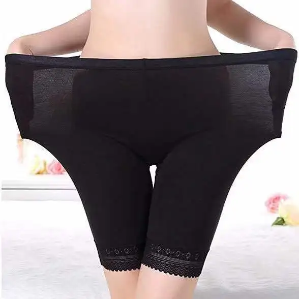 Женское нижнее белье, дышащее, размера плюс, 80 кг, под брюки, хлопок, женские боксеры, короткие колготки, безопасные короткие штаны