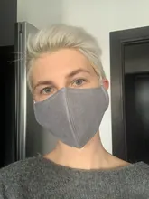 Mascarilla gruesa de invierno para adultos, máscara facial reutilizable, ajustable, a prueba de viento, de doble capa