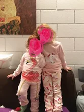 Ropa de dormir de dibujos animados para chico y niña, pijama de otoño, traje para niña, ropa de unicornio, pijama Infantil para chico