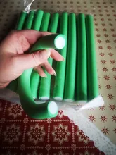 10 PcsHair rizador mágica de aire rodillo de pelo palillos rizadores de giro de espuma Flexible barras pelo estilismo DIY herramienta Flexible de Curling barras