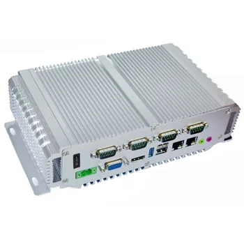 Kaufen Industrie Fanless Mini PC Intel J1900 2 * RJ45 Lan 2 * COM USB Micro Computer Laptop Linux SIM 3G 4G Wifi VGA HDMI 8 * GPIO
