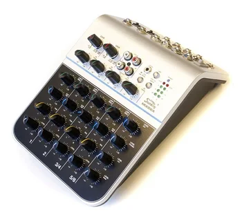 

Mix02au mini mixing console, 6 channels, USB, Soundking