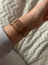 Ins-Reloj de pulsera de cuarzo japonés para mujer, accesorio de marca, resistente al agua, de oro rosa, sencillo, de acero inoxidable, 1 Juego