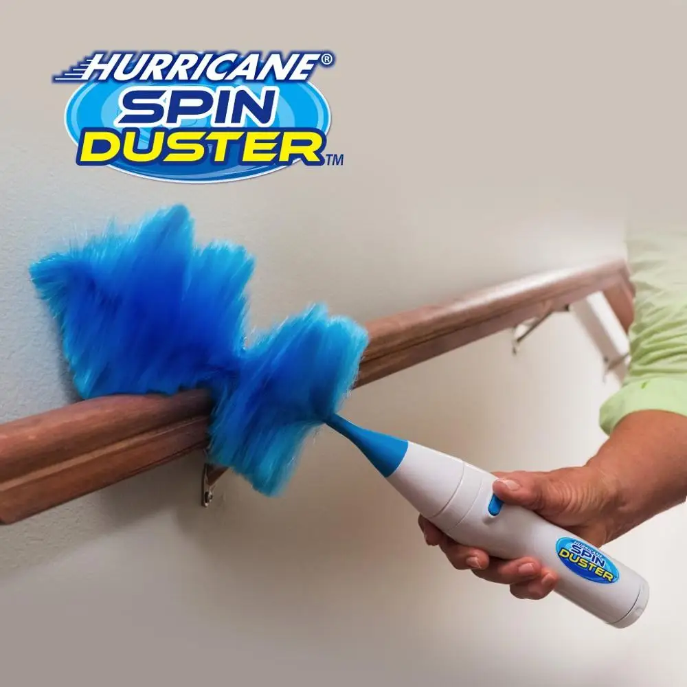 Anunciado en TV BOTOPRO Hurricane Spin Duster el Plumero eléctrico con acción electrostática 