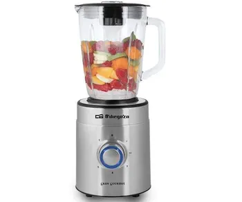 

ORBEGOZO BV 12000 GLASS BLENDER PROFESSIONAL 1250W WITH GLASS JUG 1.5L CAPACITY