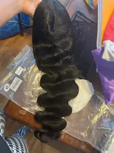 Allove de la onda del cuerpo de la peluca con malla Frontal transparente 13x4 peluca Frontal de encaje pelucas de cabello humano para las mujeres negras 28 30 pulgadas peluca con malla Frontal