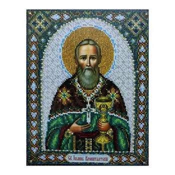 

B1057 set for embroidery with beads 'паутинка' 'Saint John кронштадтский', 20*25 cm