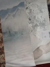 Landscape Wallpaper Photo-Mural Beibehang Decoration Painting Custom-Ink Bedroom Living-Room