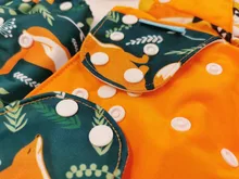 Feliz flauta pañales de tela para niños ajustable húmedo/bolso seco impermeable pañales de bebés ecológicos mochila reutilizable 4 unids/set