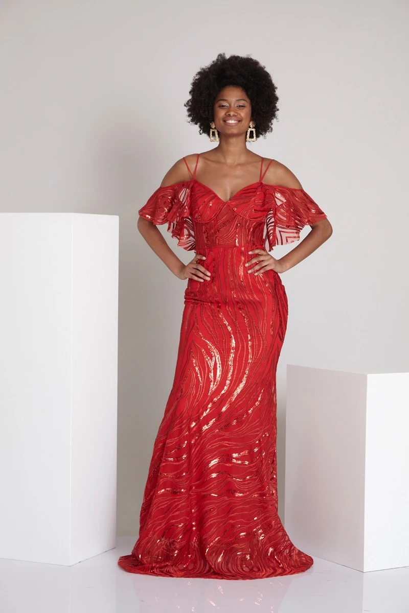 

Mint green sequin maxi dress Prom Dresses 2020 low short sleeve open shoulder mermaid Evening Dress Short Sleeve Red Carpet Dres