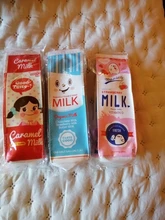 Estuche escolar de Corea para niños y niñas, estuche de lápices de leche inusuales, material escolar