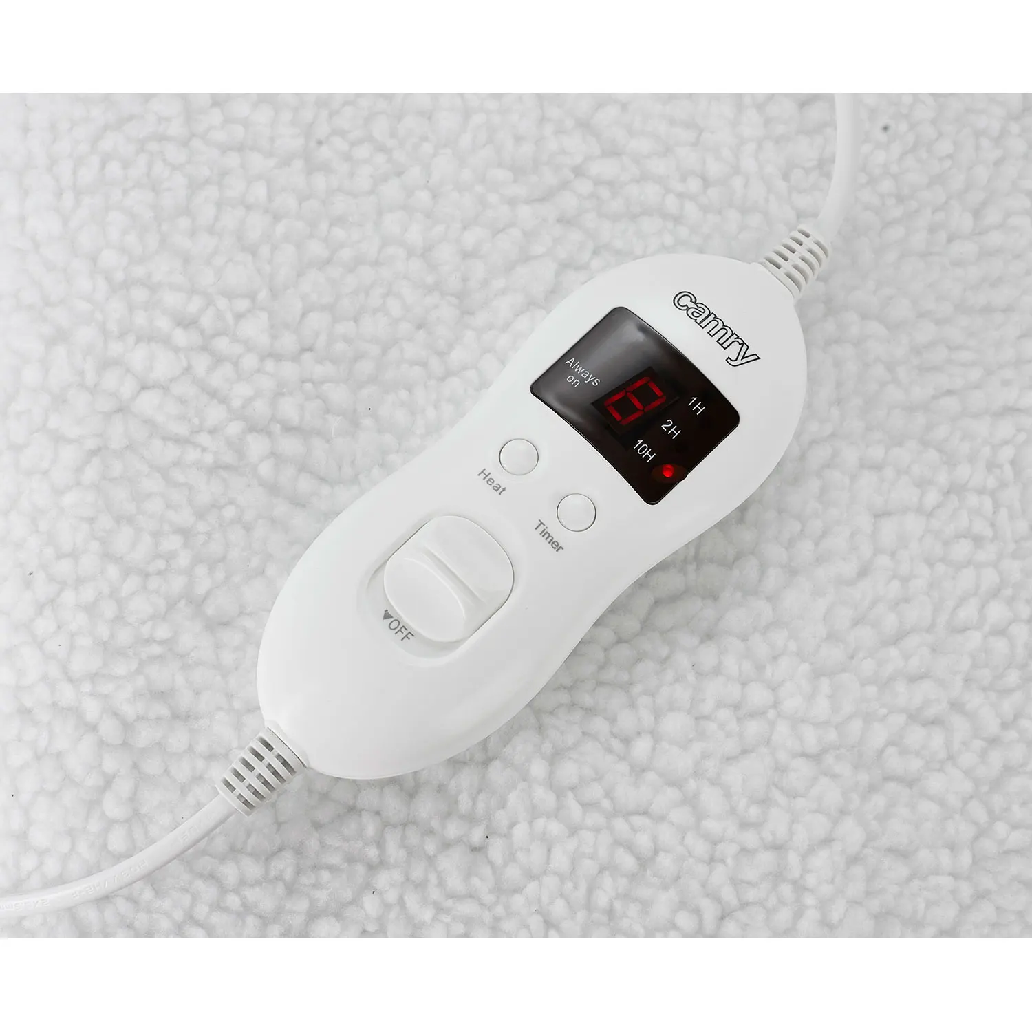  Camry CR 7422 Electric Heated Bed 160x100 cm 8 Levels Temperature Timer Washable polar Fleece White