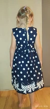 Vestido de lunares para niñas de 3 a 12 años, sin mangas, con lazo, ropa de princesa, verano, 2019